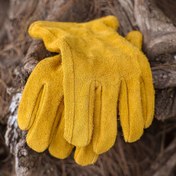 Resim Gerçek İnek Derisi Eldivenler, Astarlı, Bol Kesim, Rahat ve Nefes Alabilir, Çok Amaçlı Kullanım, Kadınlar ve Erkekler İçin Uygun 