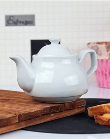 Resim Desensiz Beyaz Porselen Demlik Üstü Sade 600ml Çaydanlık Üstü 