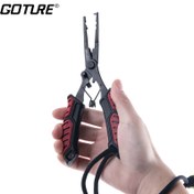Resim Goture 1 adet/2 adet Balıkçılık Pensesi, Tuzlu Su Hat Kesici ile Bölünmüş Halka Pensleri, Korozyona Dayanıklı Balıkçı Kanca Çıkarıcı, Kılıf Askılı İğne Burun Pense 