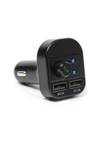 Resim Kensa Kt-315 Bluetooth Araç Kiti Fm Transmitter Çift Usb Girişli 