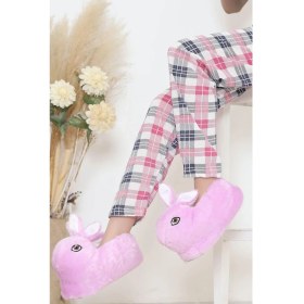 Resim Hayvanlı Panduf Lila 