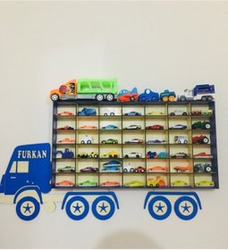 Resim ERSOY HOME 42 Araçlık Ahşap Tır Duvar Araba Rafı 