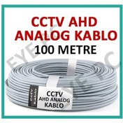 Resim Kamera Güvenlik Sistemleri Kablosu 100 Metre 2+1 Cctv Ahd Analog 