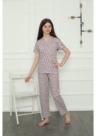 Resim Akbeniz Kız Çocuk Penye Pijama Takım 20409 BEYAZ 
