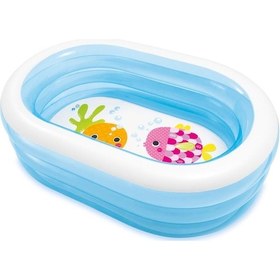 Resim İntex Şeffaf Oval Çocuk Havuzu IH57482 Şeffaf 