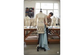 Resim Manken İstanbul 38 Beden Yüksek Kalite Döküm Ayak Fransız Profesyonel Prova Mankeni Terzi Mankeni 