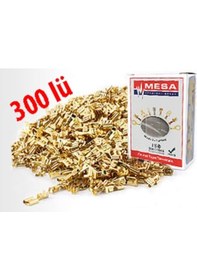 Resim Mesa SF-2D Dişi Fiş Sarı Tırnaklı Dişi Fiş 6.3 MM 300'lü 1 Kutu 