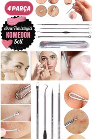 Resim Munico Sivilce İğnesi ve Siyah Nokta Temizleyici Hafif Akne Sökücü Paslanmaz Çelik Ayak Tırnağı Et Çıkarıcı 