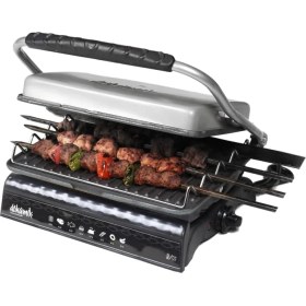 Resim DÖKÜMİX Ultra Plus Organik Demir Döküm Izgara& Tost Makinası Gri Izgara Aparatlı,fırçalı,yağdanlık 