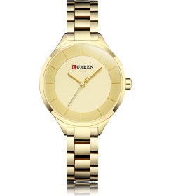 Resim Xindoker Curren Kadın Kol Saati 9015 - Klasik Kuarc Hareketli, Çelik Kayışlı, Günlük Su Geçirmez, Zirve Desenli Moda Saat Çok Renkli 