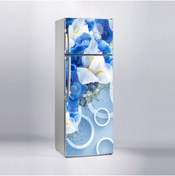 Resim Jasmin2020 Buzdolabı Sticker Kaplama Etiketi 3d Mavi Çiçek 