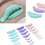 Resim 7 Çift Silikon Kirpik Perma Pedleri Seti - Teal & Pastel Renkler, 3D Kıvrıcılar & Uzatmalar için Elektriksiz Kirpik Kaldırma Kiti - Çubuklar & Kalkanlar Dahil, Parfümsüz 