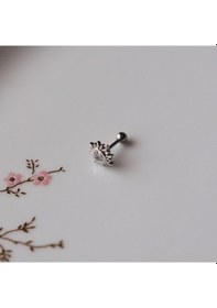 Resim Güneş Model Helix Piercing Kıkırdak Cerrahi Çelik Gümüş Renk Renkli 