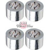 Resim Bantevi Takviyeli Alüminyum Folyo Bant 10 CM x 25 M 4 Adet 