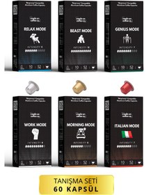 Resim Nespresso Uyumlu Alüminyum Kapsül Kahve Tanışma Seti - 60 Adet 