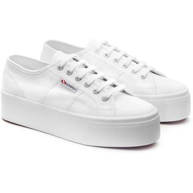 Resim Superga 2790 Platform Kadın Beyaz Platform Sneaker 