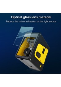 Resim Springsun Yeşil/kırmızı Lazer Seviye - 2 Çizgi 3 Otomatik Düzeleme, Taşınabilir Yüksek Hassasiyetli İnşaat Aleti 