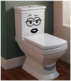 Resim TSC Wc Klozet için Kokoş Sticker Yapıştırma Model1 