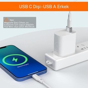 Resim USB 3.1-Type-C Çevirici Usb Type c Dönüştürücü USB 3.0 to Type C 3.1 Şarj Data Çevirici Dönüştürücü Adaptör 