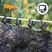 Resim 30 güneşlik kumaşı kanca, özel güneşlik ağ tokası, güneşlik tuval sabitleme kancası, tarım ve açık hava avlu güneşliği için uygun, ihtiyaca göre taşınabilir ve saklanabilir 