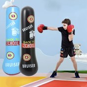 Resim 1 adet/2 adet Ayakta Dövüş Çantası, Yükseltilmiş Tumble Tasarımı Şişme Boks Sütunu, 47.24 inç Yükseklikte Boks Sütunu, Dayanıklı PVC Malzeme, Eğitim Ekipmanı, Ev Basınç Giderme Ayakta Boks Sütunu, Karşılaştığı Her Farklı Yüzey İçin Uygun Kararlı Taban, Katlanabilir Depolama Alanı, Açık ve Kapalı Boks Pratiği İçin Uygun 