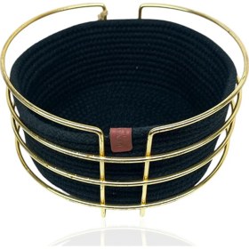 Resim Yuvaralak Ekmek Sepeti Siyah 