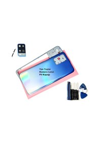 Resim Tkgz Oppo A54 Kasa Arka Pil Batarya Kapağı Tamir Seti Mavi 