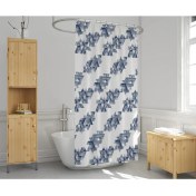 Resim Zethome Banyo Duş Perdesi 1619 Tek Kanat 1x180x200cm Duşakabin Perdesi Halka Hediyeli 