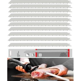 Resim Mager 10 Adet Tilki Kuyruğu Et Kemik Kesim Bıçağı 