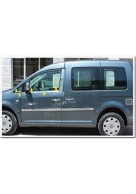 Resim Woc Chrome Vw Caddy Krom Cam Çıtası 2004-2014 4 Parça Paslanmaz Ç 