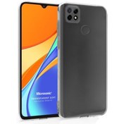 Resim Microsonic Xiaomi Redmi 9c Kılıf Transparent Soft Beyaz 