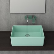 Resim Bocchi Milano Çanak Lavabo 50 cm - Mat Mint Yeşili 1215-033-0125 