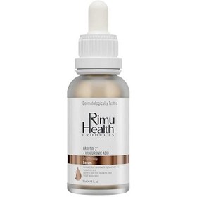 Resim Rimu Health Products Cilt Tonu Eşitleyici ve Lekeli Ciltler Için Yüz Serumu Arbutin %2 + HYA 30 ml 