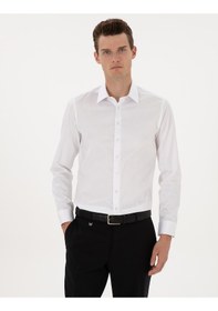 Resim Pierre Cardin Erkek Beyaz Gömlek Basic 50315407-vr013 Beyaz 