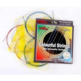 Resim AyrStore A 407c Model Renkli Akustik Gitar Tel Seti 