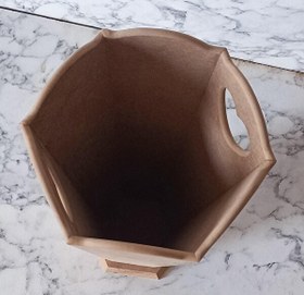 Resim Bengi Ticaret Hobi Adn 90187 Ahşap Mdf Ham Şemsiyelik Vazosu Büyük Model Kutuda Sevk El Yapım 