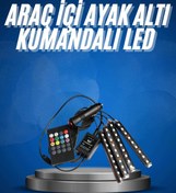 Resim Kanonik Education Araç İçi Ayak Altı Led 12 Led Işık Sese Müziğe Duyarlı RGB Işıklı Aydınlatma Seti 