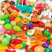 Resim Renkli Pizza Mutfak Oyuncak Seti - Meyveler, Sebzeler, Pişirme Araçları Dahil - İnce Motor Becerileri ve El-Göz Koordinasyonu Geliştirir, Oyun İçin Plastik Oyuncaklar, Eğlenceli Mutfak Sahnesi, Dayanıklı Plastik, Oyun Seti | Eğlenceli Mutfak Sahnesi | Dayanıklı Plastik Oyuncaklar, Pizza Mutfak 