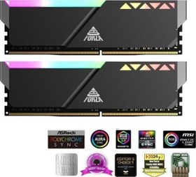 Resim 32GB (2X 16GB) DDR5 6400MHZ CL40 DUAL KIT RGB PC RAM TRINTY NMGD516F82-6400FI20 Neoforza