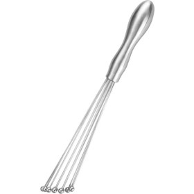 Resim cm Paslanmaz Çelik Yeni Nesil Çırpma Teli, Ergonomik Tutma Yeri, Kalın Teller ve Metal Toplar ile - Mutfakta Kullanım Için Ideal 