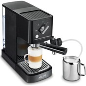 Resim Krups Xp 345810 Siyah Espresso & Cappuccino Makinesi 