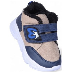 Resim Skuaıter 7600 Laci Bebe Cırtlı Erkek Çocuk Kürklü Bot Lacivert 