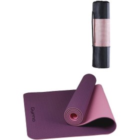 Resim Gymo Ekolojik 6Mm Tpe Yoga Matı Pilates Minderi Mürdüm 
