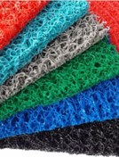 Resim Turkuaz Kıvırcık Plastik Paspas, Dış Mekan İçin Paspas, 1x12 