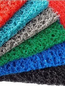 Resim Turkuaz Kıvırcık Plastik Paspas, Dış Mekan İçin Paspas, 1,2x5 