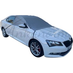 Resim Ailanthus Ön Yan Cam Yarım Branda Güneş Koruyucu Dolu Koruyucu Örtü Güneşlik Buz Kar Buzlanma Önleyici 