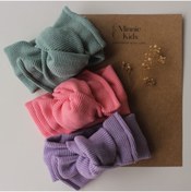 Resim MinnieKids Kız Bebek Ribana Bandana Seti 