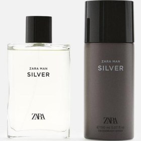 Resim Zara MAN SILVER EDT 90ML (3.04 FL OZ) + DEODORANT SPRAY EDC 150ML (5.07 FL OZ) 
