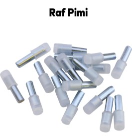 Resim Badem10 Raf Pimi Plastik Başlı Cam Tutucu Çivisi Mobilya Dolap Pimi Şeffaf (100 Adet) 