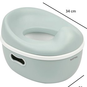 Resim Nattou Potty Care 3 in 1 Lazımlık Oturak ve Tuvalet Adaptörü Yeşil 
